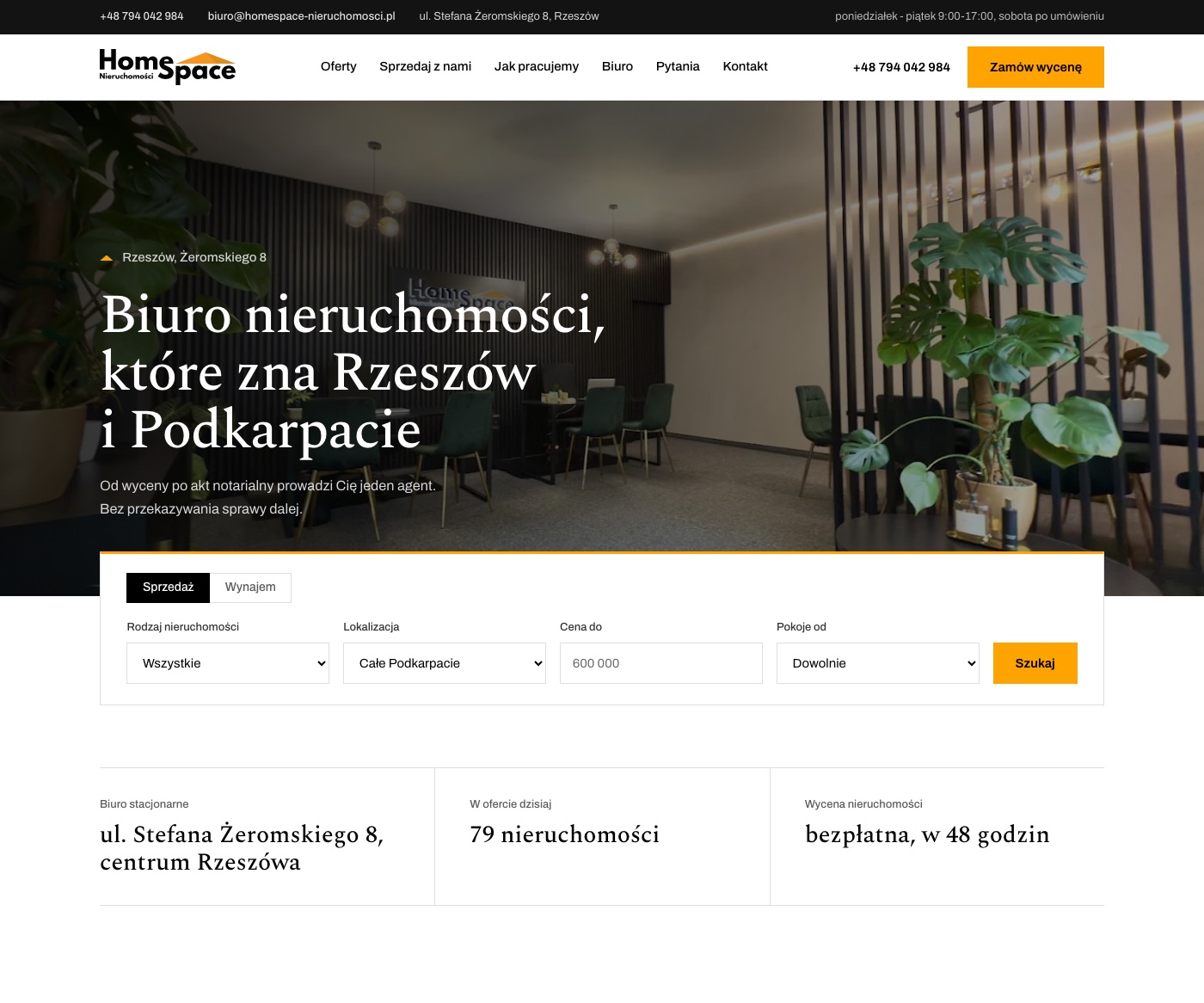 HomeSpace Nieruchomości — real estate agency in Rzeszów